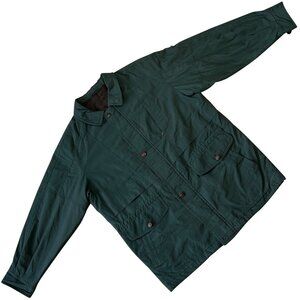 Casual Land (Germany) Plain Weave Cotton Field Jacket Olive : L